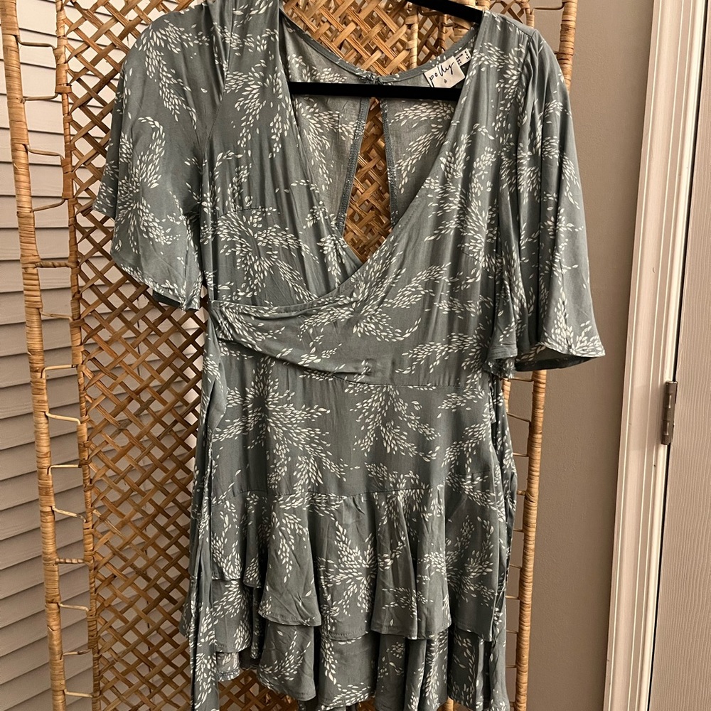 Princess Polly Louie Romper in Sage